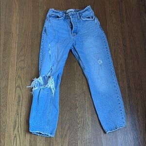 Abercrombie & fitch the dad high rise curve love Jean size 27/4